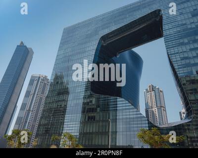 Dubaï, Émirats arabes Unis, 26 mars 2023 : l'opus de l'OMNIYAT conçu par Zaha Hadid. Banque D'Images