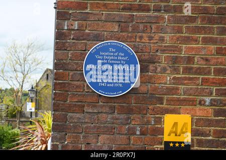 Malcolm Saville plaque Rye Banque D'Images