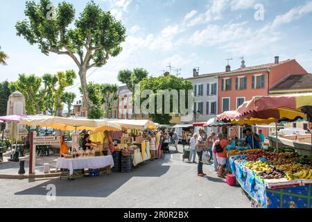 Marché, marchés, Lorgues, Var, Provence, Sud de la France, France Banque D'Images