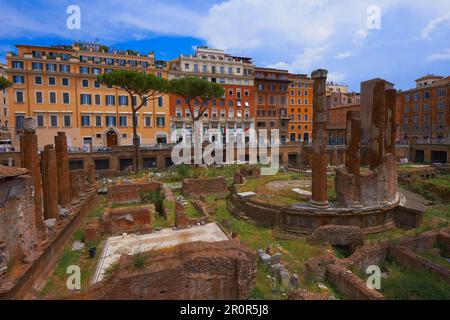 Area Sacra, Largo di Torre Argentina, Pigna, Rome, Latium, Italie Banque D'Images