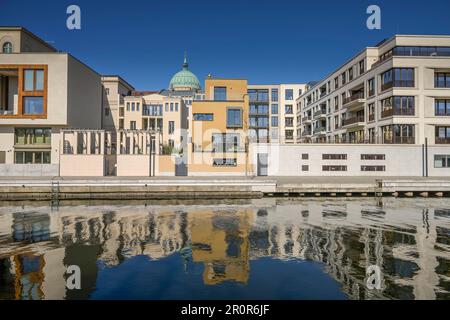 Nouveaux bâtiments, immobilier, Havel ARM, Alte Fahrt, Adolf-Miethe-Ufer, Potsdam, Brandebourg, Allemagne Banque D'Images