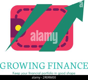 La finance en pleine croissance. Paiement, logo de transaction d'achat, icône. Portefeuille numérique clipart Illustration de Vecteur
