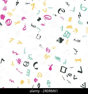 Jeu de traits de couleur dessinés à la main. Collection de griffettes vives. Textures abstraites de caniches Illustration de Vecteur