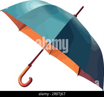 abris parapluie de pluie d'automne à l'extérieur Illustration de Vecteur