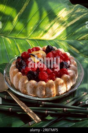 Charlotte aux fruits d'été Banque D'Images