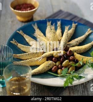 Harissa sardines Banque D'Images