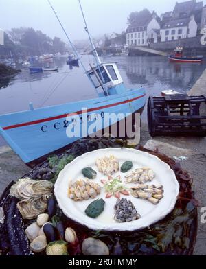 Plateau de fruits de mer Banque D'Images