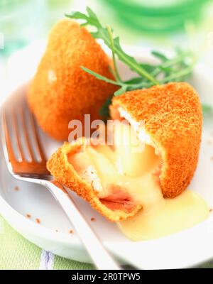 Croquettes de camembert Banque D'Images