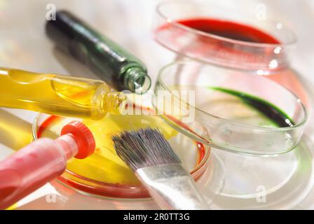 Colorants alimentaires et additifs Banque D'Images