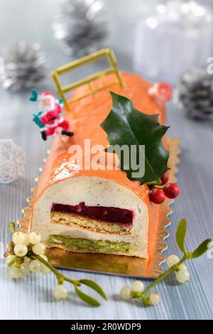 Gâteau aux fruits de Noël Banque D'Images