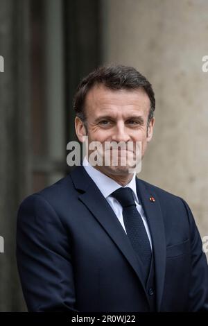 Paris, France. 10th mai 2023. Le président français Emmanuel Macron à l'Elysée à Paris, on 9 mai 2023.photo par Eliot Blondt/ABACAPRESS.COM crédit: Abaca Press/Alay Live News Banque D'Images