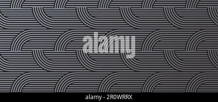 Motif géométrique vectoriel de luxe. Imprimé graphique à lignes abstraites. Décor Art déco dans un style minimaliste du milieu du siècle. Texture moderne et élégante Illustration de Vecteur