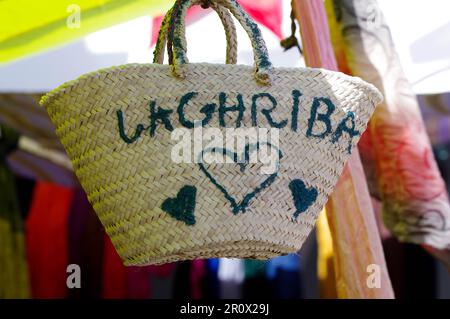 6 mai 2015: Djerba, Tunisie. 09 mai 2023. Les Juifs et les pèlerins tunisiens célèbrent le festival religieux juif de Lag baOmer à l'ancienne synagogue Ghriba sur l'île tunisienne de Djerba. Des pèlerins du monde entier visitent la célèbre synagogue Ghriba lors du festival juif annuel, qui marque 33 jours après le début de la Pâque juive (Credit image: © Abdelwaheb Omar/IMAGESLIVE via ZUMA Press Wire) USAGE ÉDITORIAL SEULEMENT! Non destiné À un usage commercial ! Banque D'Images