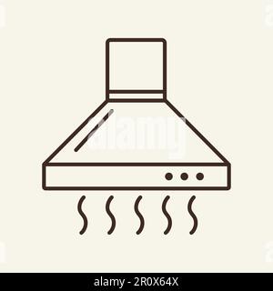 Icône de la gamme de hottes aspirantes Illustration de Vecteur