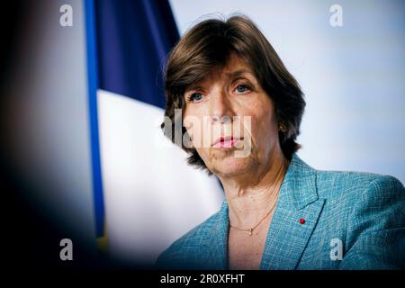 Paris, Frankreich. 10th mai 2023. Catherine Colonna, Ministre de l'Europe et des affaires étrangères de la République française. Paris, 05/10/2023 crédit: dpa/Alay Live News Banque D'Images