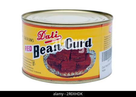 Boîte de caillé de haricots rouges Dali Banque D'Images