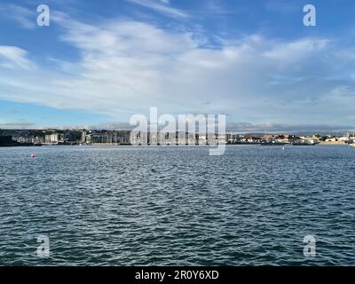 Image d'un quai à Plymouth, en Angleterre, situé au Mont Batten Banque D'Images