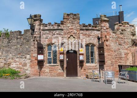 Café et boutique de cadeaux du château de Tamworth Banque D'Images