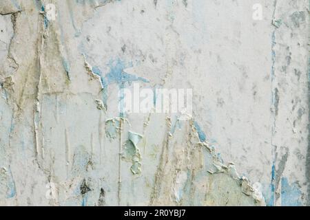 Vieux panneau d'affichage de rue gros plan, fond grungy ou texture Banque D'Images