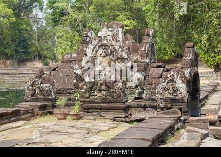 Neak Pean à Angkor, Cambodge, construit comme Jayavarman VII comme un temple de guérison Banque D'Images