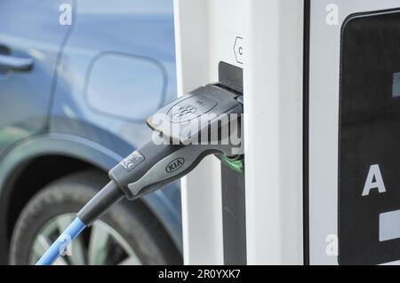 Point de charge du véhicule électrique ESB Banque D'Images
