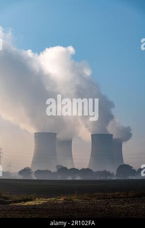 Centrale électrique de Fiddlers Ferry à Warrington Cheshire, Royaume-Uni Banque D'Images