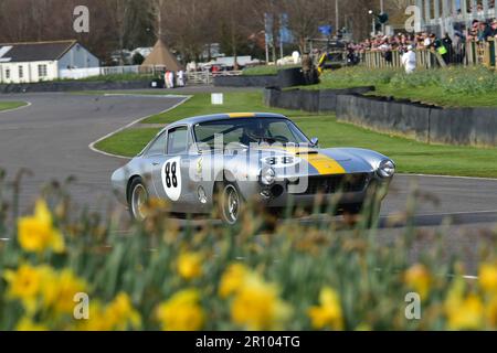 Christopher Stahl, Ferrari 250 GT Lusso, Moss Trophy, un seul pilote, une course de vingt minutes pour des prototypes de cockpit fermé et des voitures GT suivant le ton Banque D'Images