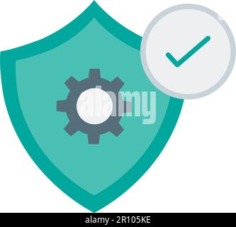 Image vectorielle de l'icône assurance qualité. Adapté aux applications mobiles, aux applications Web et aux supports d'impression. Illustration de Vecteur