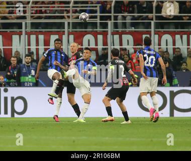 Milan, Italie. 10th mai 2023. Finale de la Ligue des champions de l'UEFA, première jambe, match de football entre l'AC Milan et le FC Internazionale Credit: Nderim Kacili/Alay Live News Banque D'Images