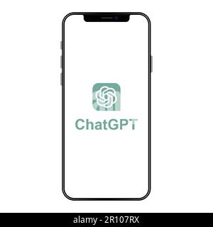 Ai chatbot ChatGPT logo sur l'écran du téléphone. Vecteur éditorial Illustration de Vecteur
