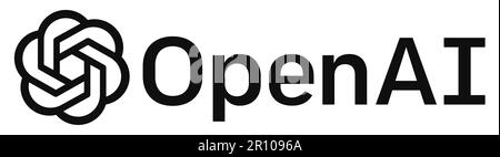 Logo OpenAI. OpenAI est la société qui a développé Chattchatbot GPT Illustration de Vecteur