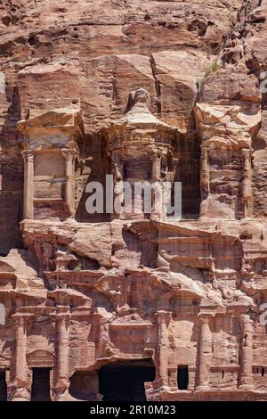 Tombeau corinthien, Petra, Jordanie Banque D'Images