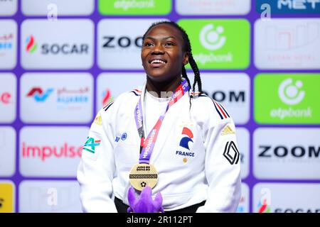 Doha, Qatar. 10/05/2023, stade Ali Bin Hamad Al Attiyah, Doha (Qatar). 10th mai 2023. Clarisse Agbegnenou (FRA), 10 MAI 2023 - Judo : Championnats du monde de judo Doha 2023 cérémonie de remise des prix des femmes -63kg à l'arène Ali Bin Hamad Al Attiyah, Doha, Qatar. Crédit: Naoki Nishimura/AFLO SPORT/Alay Live News Banque D'Images