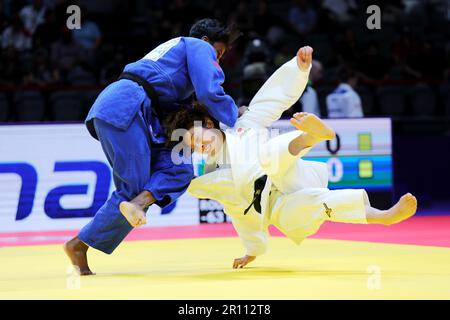 Doha, Qatar. 10/05/2023, stade Ali Bin Hamad Al Attiyah, Doha (Qatar). 10th mai 2023. (G-D) Prisca Awiti Alcaraz (MEX), Megumi Horikawa (JPN), 10 MAI 2023 - Judo : Championnat du monde de judo Doha 2023 le match de la table ronde des femmes -63kg 3rd à l'arène Ali Bin Hamad Al Attiyah, Doha, Qatar. Crédit: Naoki Nishimura/AFLO SPORT/Alay Live News Banque D'Images