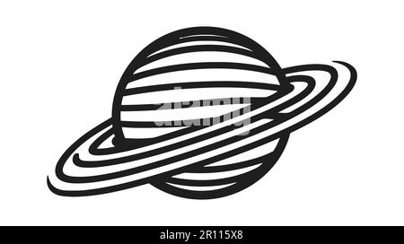 Logo Planet. Illustration vectorielle isolée sur fond blanc Illustration de Vecteur