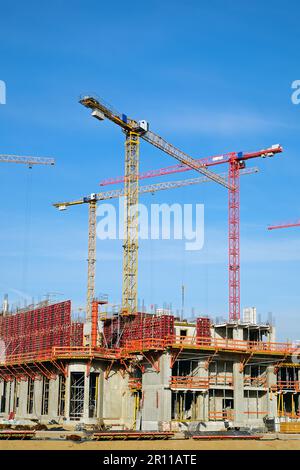 Grand chantier de construction à Berlin Banque D'Images