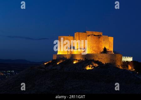 Consuegra, Château des Caballeros de San Juan de Jerusaln, province de Tolède, route de Don Quichotte, Castilla-la Mancha, Espagne Banque D'Images