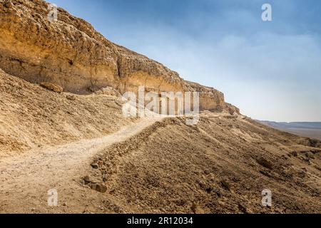 Chemin vers l'un des Tombeaux du Nord à Amarna, Égypte Banque D'Images