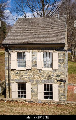 Thomas Isaac Log Cabin, site historique à Ellicott City, Maryland Banque D'Images