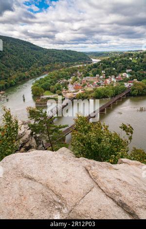 Belle journée au parc historique national de Harpers Ferry Banque D'Images