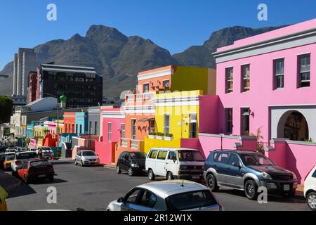 Le Cap, Afrique du Sud - 3 février 2023 : les maisons colorées de Bo Kaap sur le Cap, en Afrique du Sud Banque D'Images