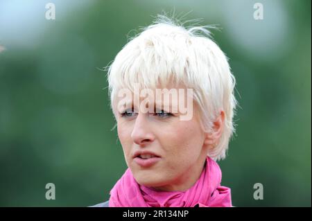 Ariane Friedrich Hochsprung Porträt Leichtathletik Gala à Wattenscheid am 2,8.2009. Banque D'Images