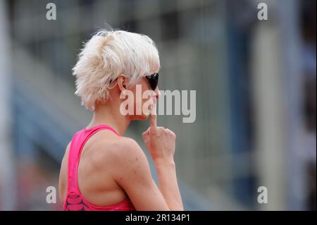 Ariane Friedrich Hochsprung Leichtathletik Gala à Wattenscheid am 2,8.2009. Banque D'Images