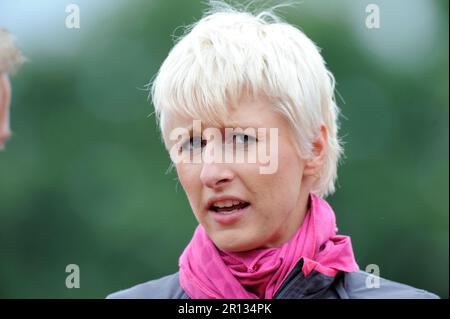 Ariane Friedrich Hochsprung Porträt Leichtathletik Gala à Wattenscheid am 2,8.2009. Banque D'Images
