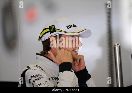 Jenson BUTTON GBR Brawn GP Formule 1 Team Formel Grand Prix 1 von Deutschland auf dem Nürburgring 10,7.2009. Banque D'Images