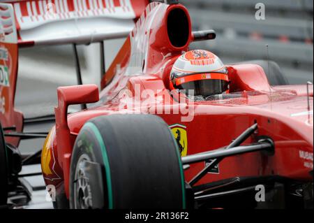 Kimi Raikkonen, fin, Scuderia Ferrari Formel 1 Grand Prix auf dem Nürburgring 11,7.2009. Banque D'Images