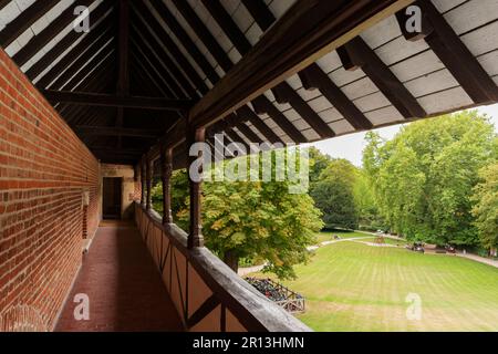 Château du Clos Lucé (15h siècle). Commune de Amboise dans le département de l'Indre-et-Loire. Vallée de la Loire. France Banque D'Images