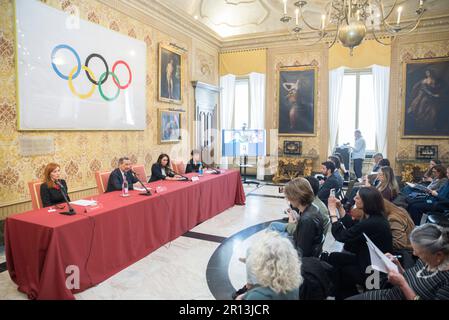 Milan, Milan, Italie. 11th mai 2023. Conférence de présentation de la nouvelle édition des Prix de la diversité des médias. Avec le maire de Milan et Francesca Vecchioni (Credit image: © Pamela Rovaris/Pacific Press via ZUMA Press Wire) USAGE ÉDITORIAL SEULEMENT! Non destiné À un usage commercial ! Banque D'Images