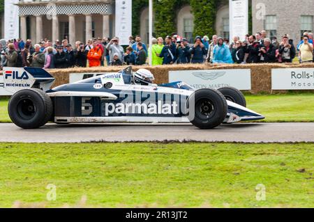 Brabham BT52, Brabham BMW BT52, au Goodwood Festival of Speed 2016 Motorsport event, West Sussex, Royaume-Uni. 1983 Formule 1 Banque D'Images