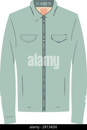 Veste de costume tendance pour homme avec poche Illustration de Vecteur